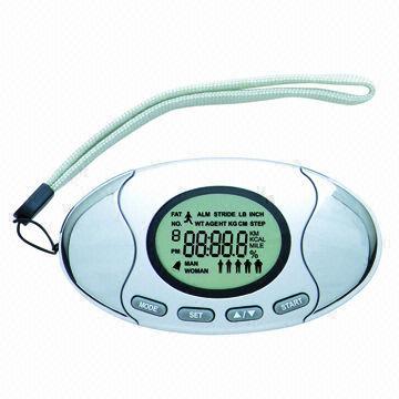 China Multifunction Body Fat Analyzer Pedometer, According to Your Height/Weight/Age/Sex, Step Counter  on sale