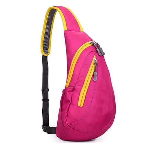 Quality One Strip Gym Crossbody Sling Bag 10 - 15 L with 1 Side Mesh Pocket for sale