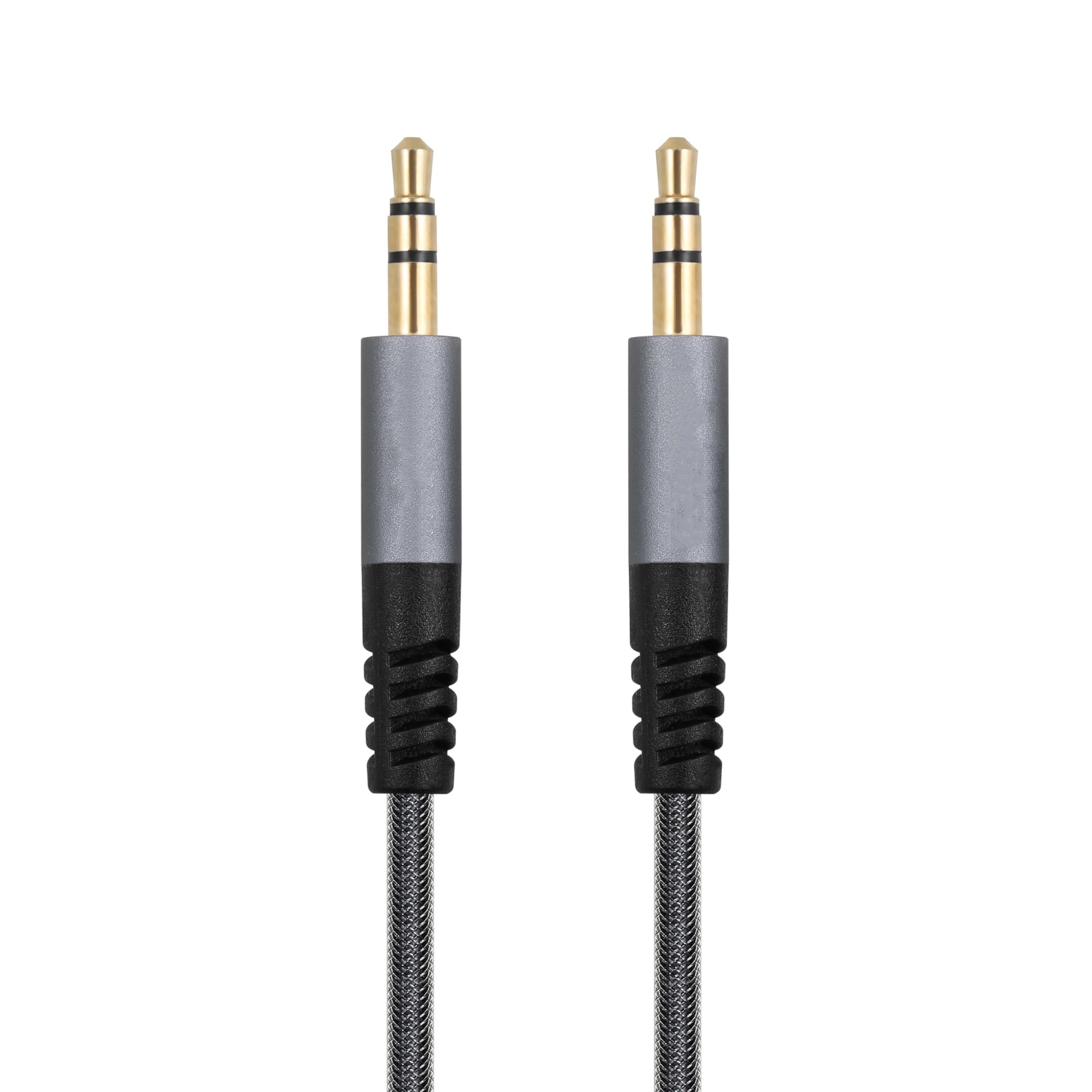 Quality OEM 3.5 Mm Male To Male Stereo Audio Aux Cable 100cm Length Customized for sale