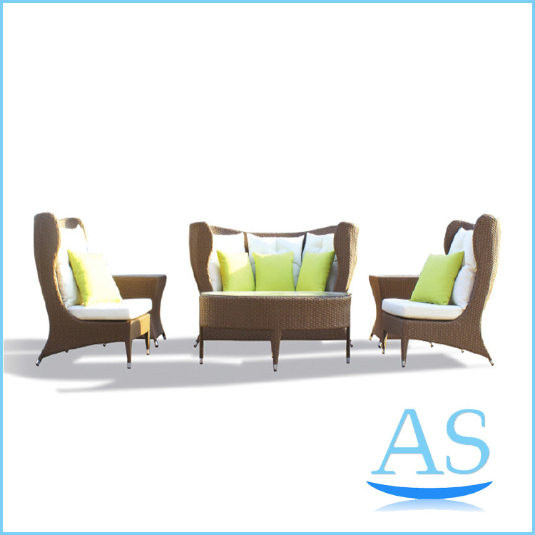 Quality sofa foshan furniture aluminium sofa set patio sofa set rattan cube garden furniture SR19 for sale