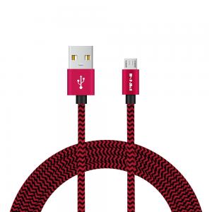 Quality 5V 2.1A 3FT Micro USB Cables 1M 1.5M Red Gold Connector USB To Micro Line for sale