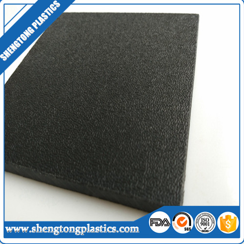 Quality PE500 100% virgin polyethylene black texture HDPE sheet direct factory 2 to100mm for sale