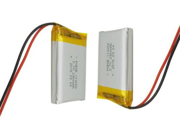 40mm Width Light Weight Lipo Polymer Battery / Lipo Rechargeable Battery 500 Cycles Life