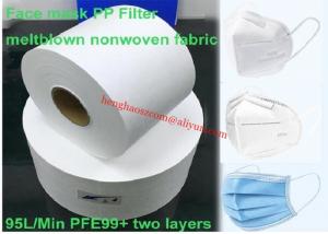 Quality One Layer BFE99 PFE95 Melt Blown Nonwoven Fabric For PP Face Mask Filter for sale