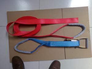 Quality 50MM Ratchet Tie Down Straps LC2500 DIN EN 12195-2 Corrosion Resistance With Eyes for sale