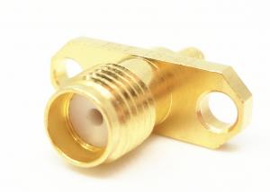 China Small Volume Female 2 Holes Flange Mount SMA Antenna Connector on sale