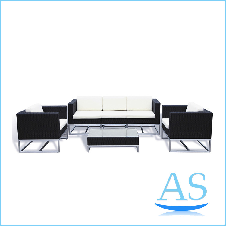 Quality sofa foshan furniture aluminium sofa set patio sofa set garden furniture set italy SR18 for sale