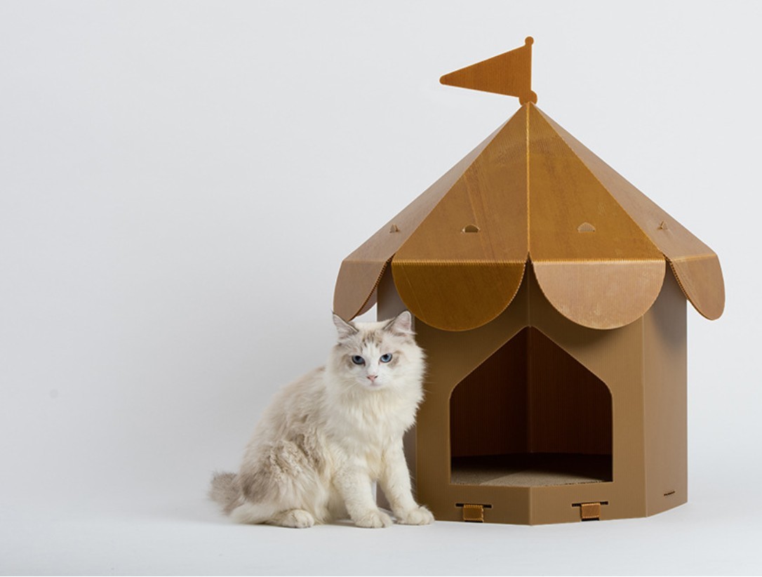 Quality FC Coroplast PP Corrugated Cat House Moisture Resistant for sale