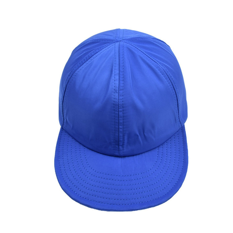 Quality 100% Cotton Drawstring Flat Brim Snapback Cap With Adjustable Strap for sale