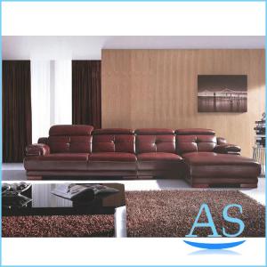 Quality products you can import from china modern furniture red Leather Sofa L shape sofa SL15 for sale