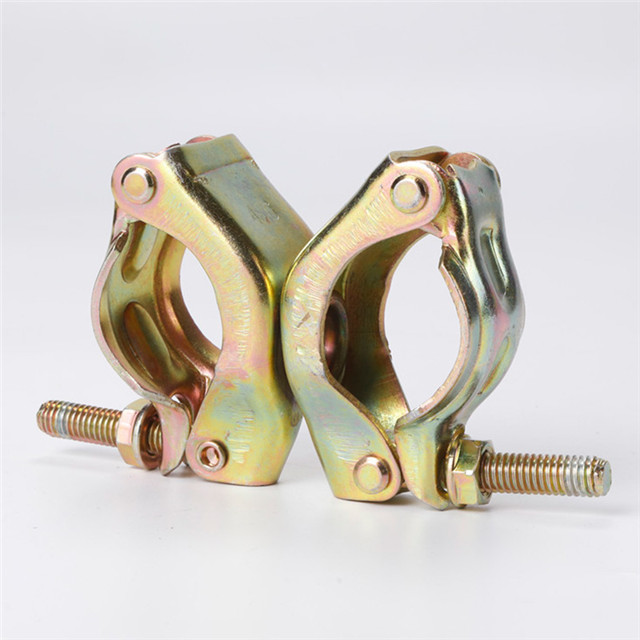 Quality Q235 Steel  Pressed  48.6x48.6  Swivel Coupler gold sliver for sale