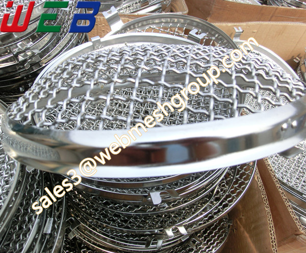 Quality Woven Crimped Wire Mesh Car Lamp Cover for sale