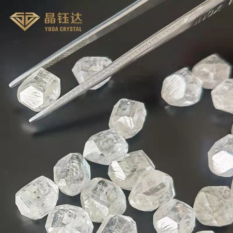 Quality White Def Rough Lab Grown Diamonds Vs Clarity Hpht Uncut Diamond For Jewelry for sale