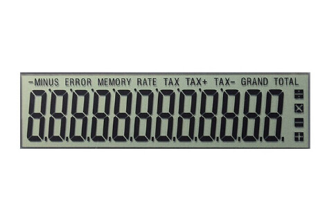 Buy Monochrome TN LCD Display Screen High Resolution Alphanumeric For Calculator at wholesale prices