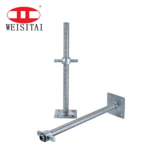Quality Painted Electric Adjustable Scaffold Screw Base Jack 450mm for sale