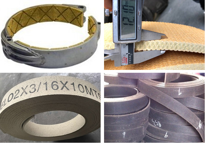 Quality Flexible Brake Band Lining Woven Roll Lining With Brass Wire Reinforced for sale