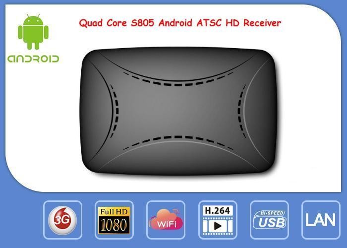 Quality S805 Android Smart IPTV Box ATSC Digital ATSC Receiver Support Global Channels for sale