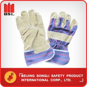 Quality SLG-88PBSA  Pig split leather working safety gloves for sale