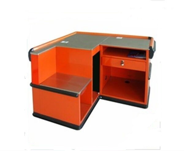 Quality Custom Supermarket Express Checkout Counter , Retail Cash Register Counters for sale