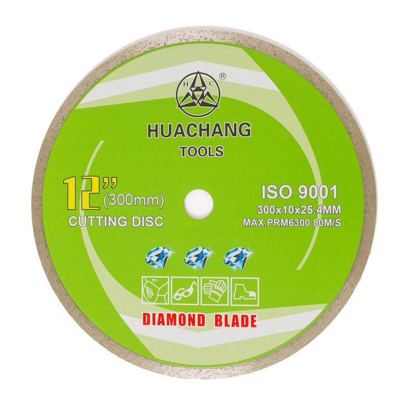 Quality 10" 12" Continuous Rim Diamond Blade 300mm Porcelain Tiles Cutting for sale
