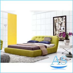 Quality China supplier wholesale fashion yellow color bed sofa bed lovely model bed SC15 for sale