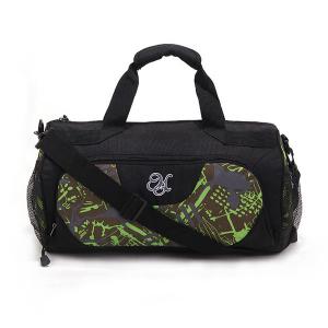 Quality Black Mens Weekend Travel Bag With Removable Shoulder Strap , Gymnastics Bag for sale