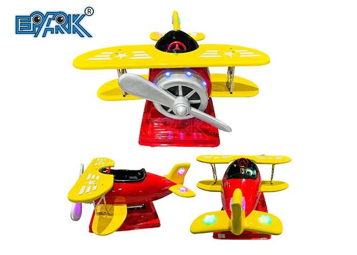 Quality Coin Operated Propeller Big Plane Children'S Battery Car Fiberglass Kids Ride for sale