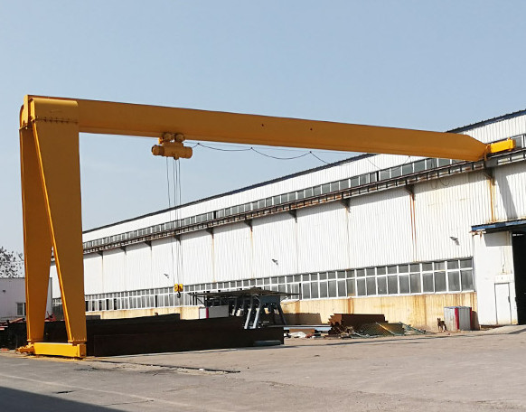 Quality Workshop Span 7m Single Girder Semi Gantry Crane A3 Working Duty for sale