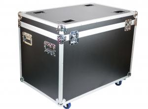 Quality Reinforce Ball Corner Aluminum Flight Transport Case With Wheels 8mm Thickness Plywood Panel for sale