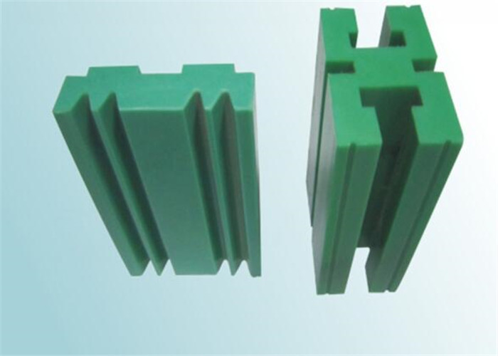 Quality Low noise green color uhmwpe food machine chain profile plastic guide rail for sale