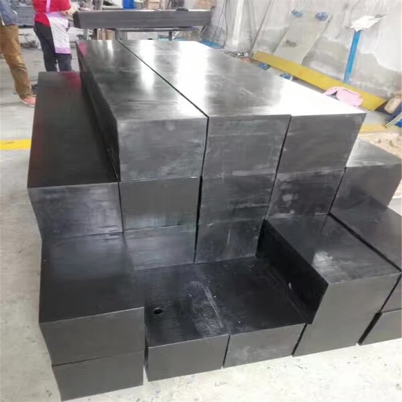 Quality Anti static plastic pe solid blocks for CNC machining parts black color for sale