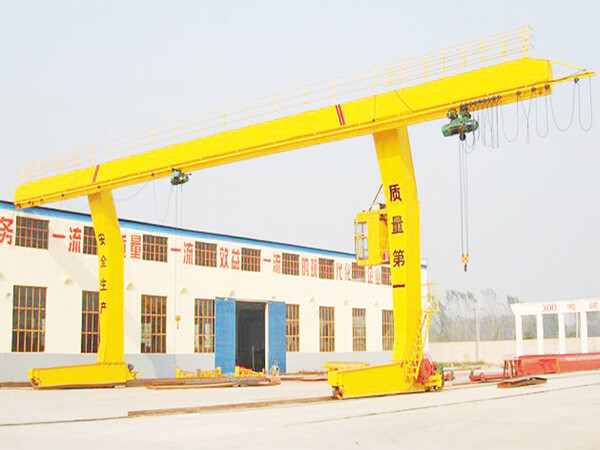 Quality Europe Style 4 Wheel Single Beam Gantry Crane With Wire Rope Hoist for sale