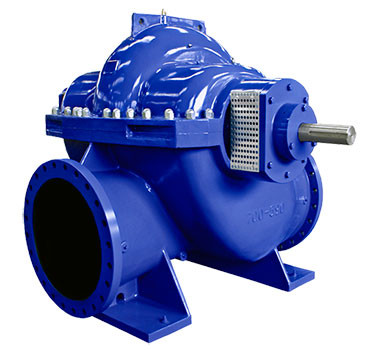 Big Flow Double Suction Volute Pump , Horizontal Split Case Pump Electric / Diesel Motor