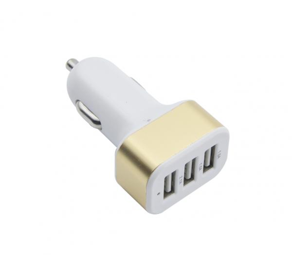 Shenzhen factory supply Aluminium frame 3 USB car charger phone tablet chargers