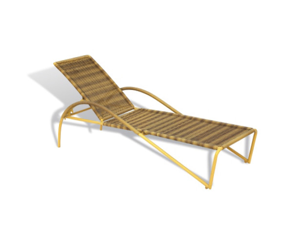Quality wholesale outdoor furniture sun lounger stackable sun lounger Chaise Lounge C706 for sale