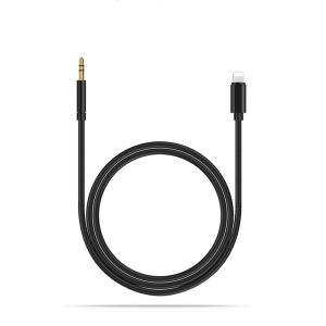 Quality 1M PVC Phone Aux Cable Black Type C To 3.5 Female Bare Copper for sale