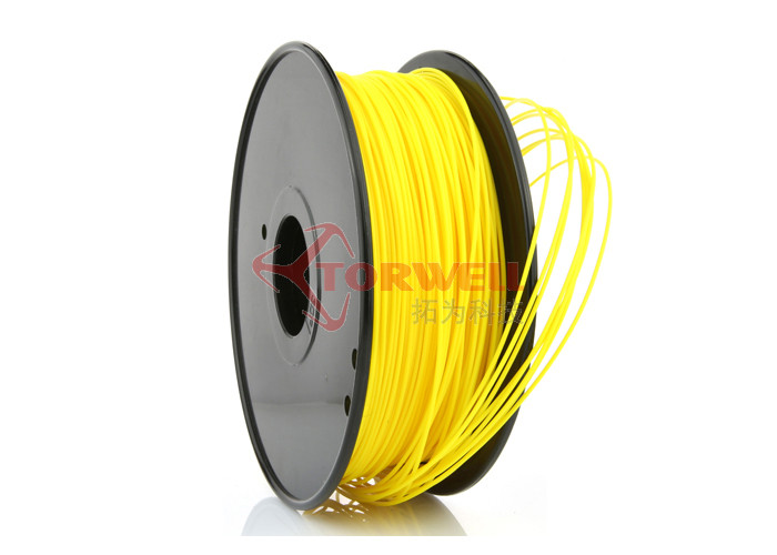 Quality 3D Printer Huxley Makerbot Filament Yellow , Plastic 3MM ABS Filament for sale