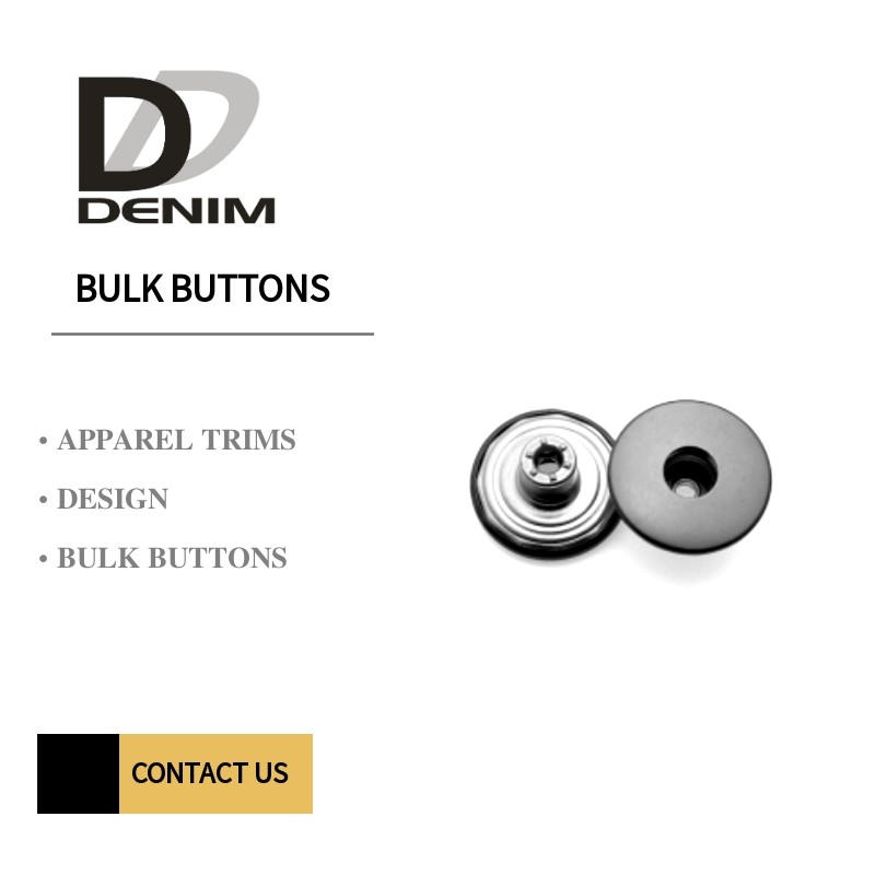 Quality Antique Denim Metal Buttons Silver Color Metal Jeans Button For Clothing for sale