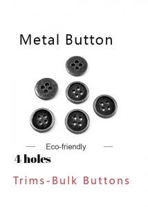 Quality Custom 4 Holes Metal Clothing Buttons Antique Brass Color Bulk Fashion Apparel for sale