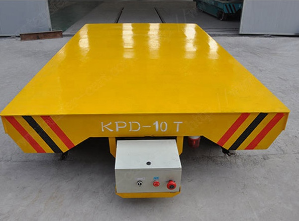 Quality Platform Structure Electric Transfer Cart 0-30 m/min Adjustable Running Speed for sale