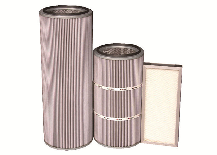 Quality Glass Fiber Medium HEPA Cartridge Filter For Oily / Glutinous Fume Dust for sale