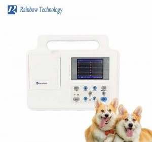 China Veterinary clinic vet ecg machine portable electrocardiograph 12 leads ekg electrocardiogram good price on sale