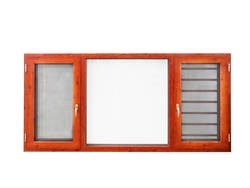Quality American style thermally broken aluminum window double / single casement windows for sale