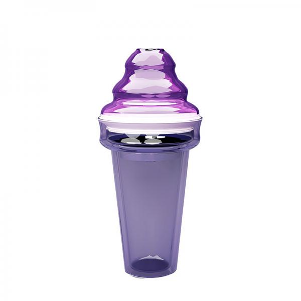 Buy High borosilicate Ice Cream Shaped Double Wall Glass Thermos Unbreakable at wholesale prices