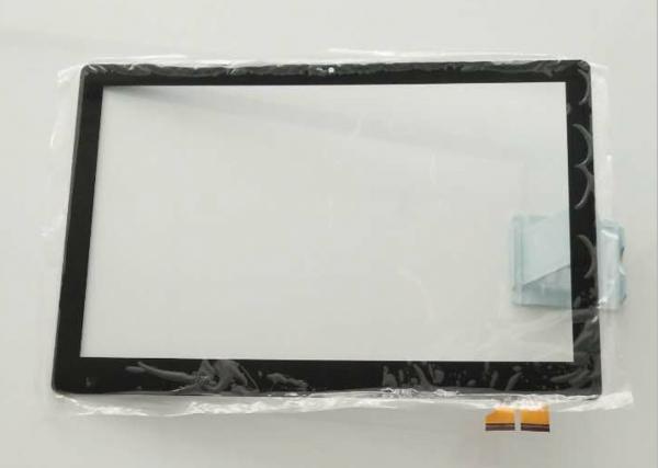 Buy Black Frame Capacitive Touch Screen Panel 6H Surface Hardness 1.8mm ITO Glass at wholesale prices