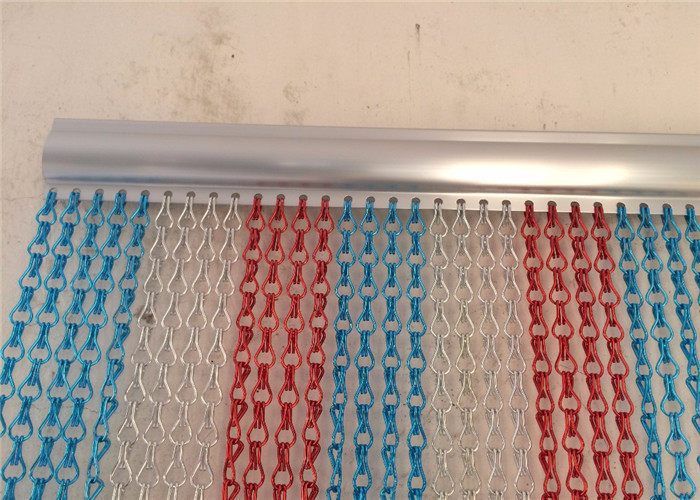 Buy Heavy Duty Colored 90cmx210cm Aluminum Chain Link Curtain 2.0mm 1.6mm Thickness at wholesale prices