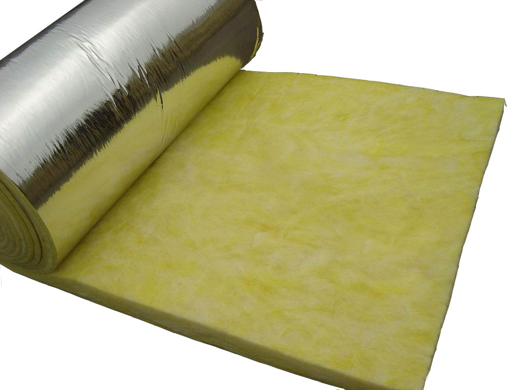 Quality Yellow Glass Wool Thermal Insulation Blanket With Aluminum Foil Face for sale