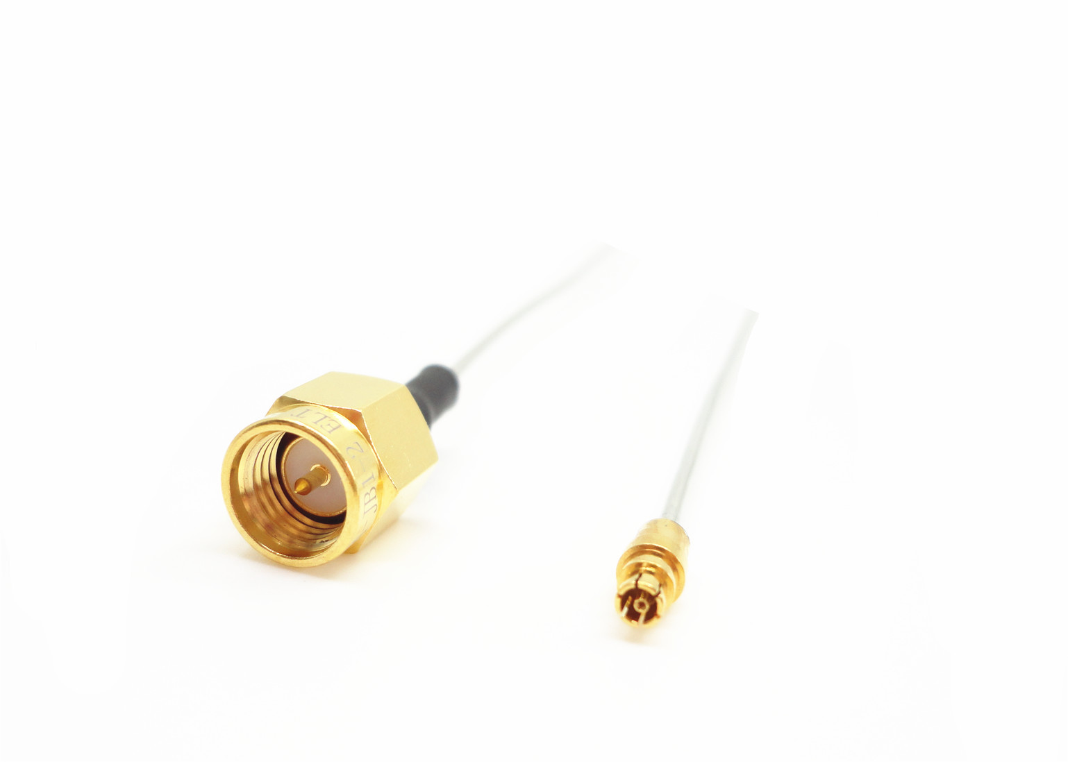 Custom SMA Male to SSMP Female Coax Cable Assemblies with Cable 1#Semi-rigid Coaxial Cable