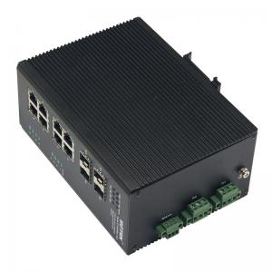 Quality 8GE+4G 10/100/1000M Industrial Managed Ethernet Switch DR62 Female for sale