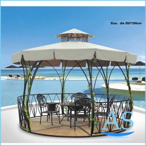 Quality Beautiful outdoor garden metal round Pavilion /yard Gazebos / balcony Canopies/ tent ST09 for sale